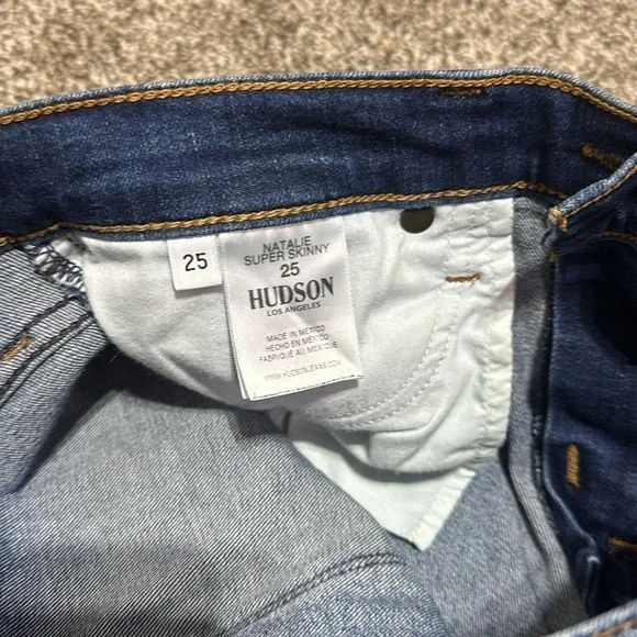 Hudson jeans Natalie Super Skinny size 25. Finished hem - Picture 10 of 12